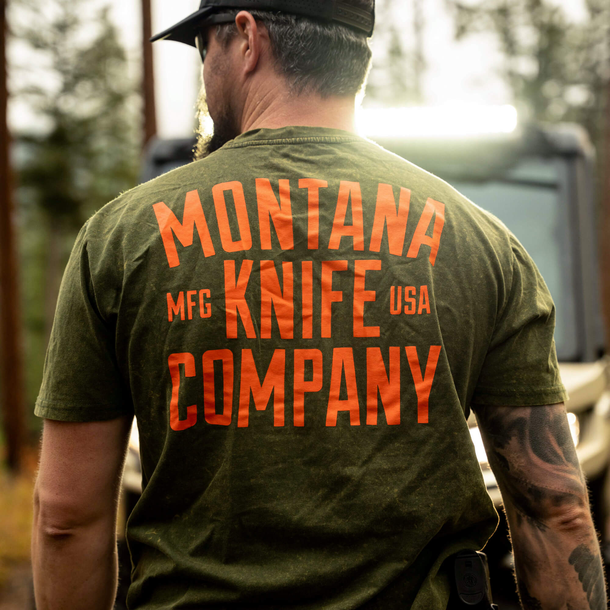 MKC STONEWASH TEE - DARK ARMY