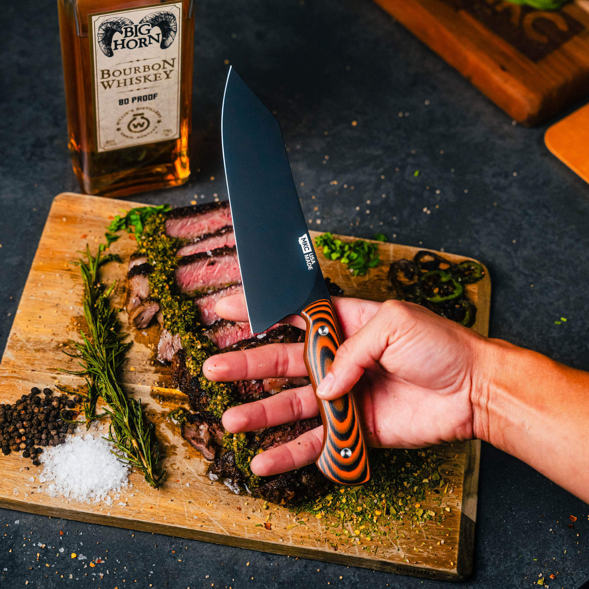 SMITH RIVER SANTOKU - ORANGE & BLACK