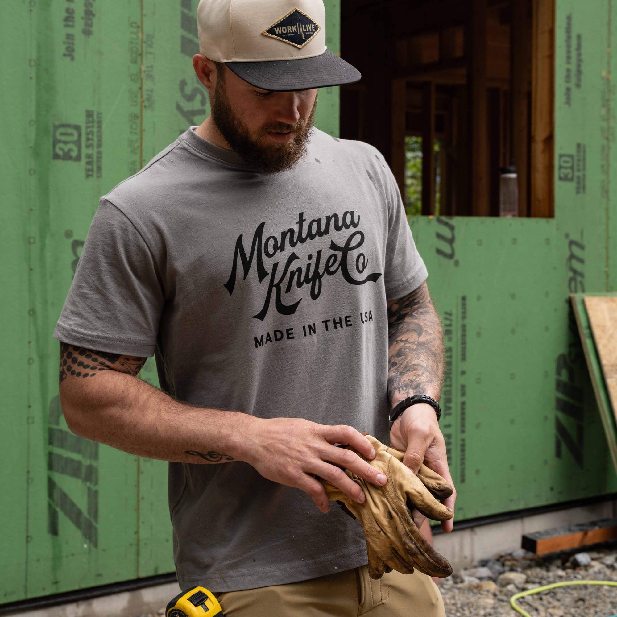 MKC HERITAGE TEE - USA MADE - STONE