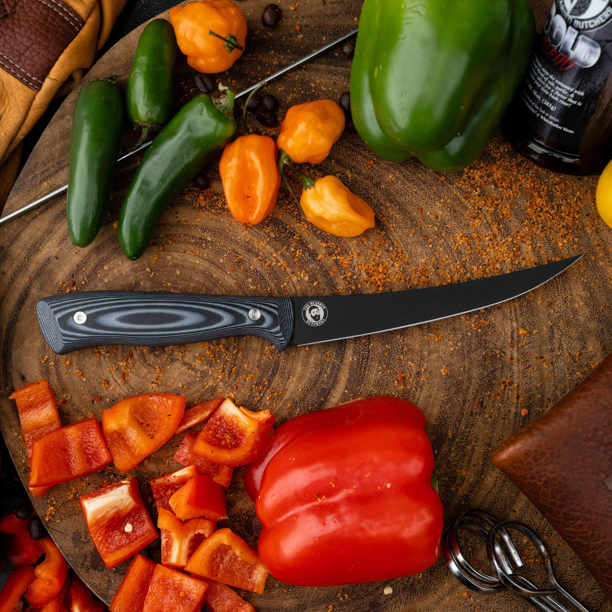 BONING BUTCHER KNIFE - BEARDED BUTCHERS EDITION - GREY/BLACK