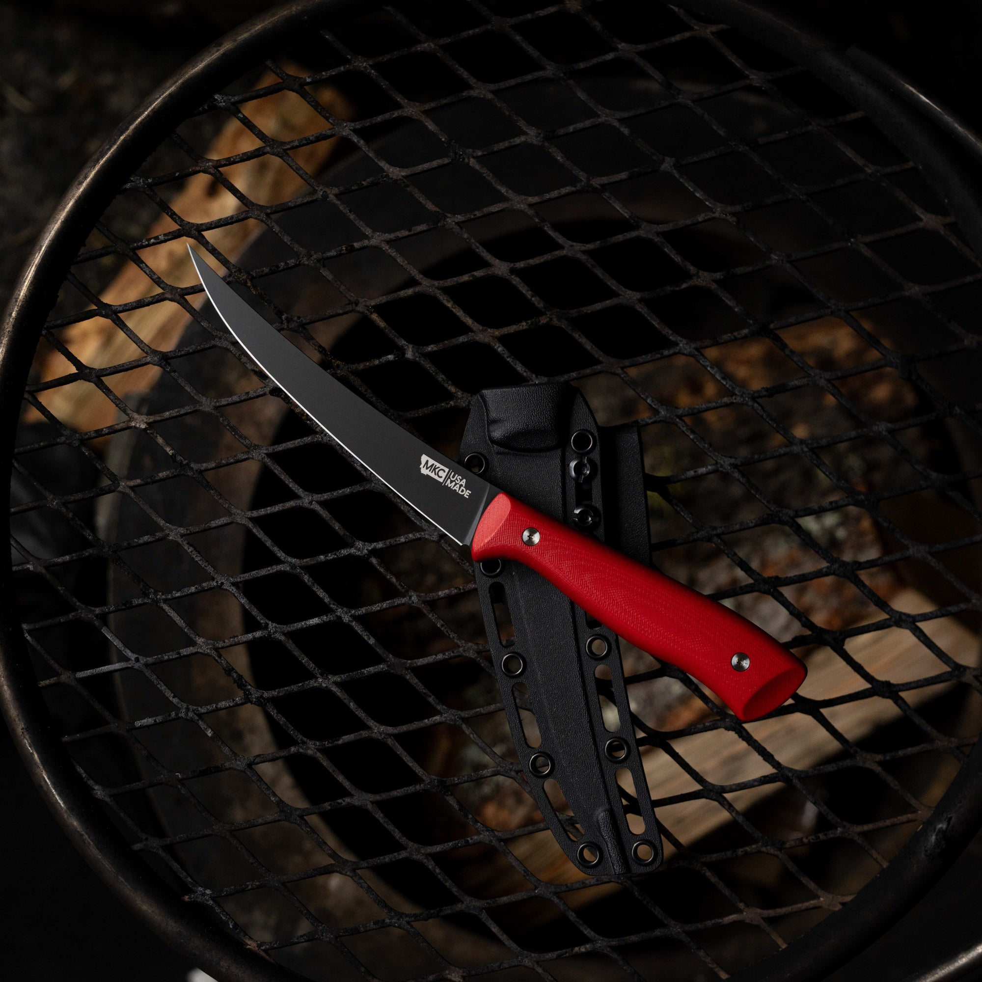 BONING BUTCHER KNIFE - PVD - RED