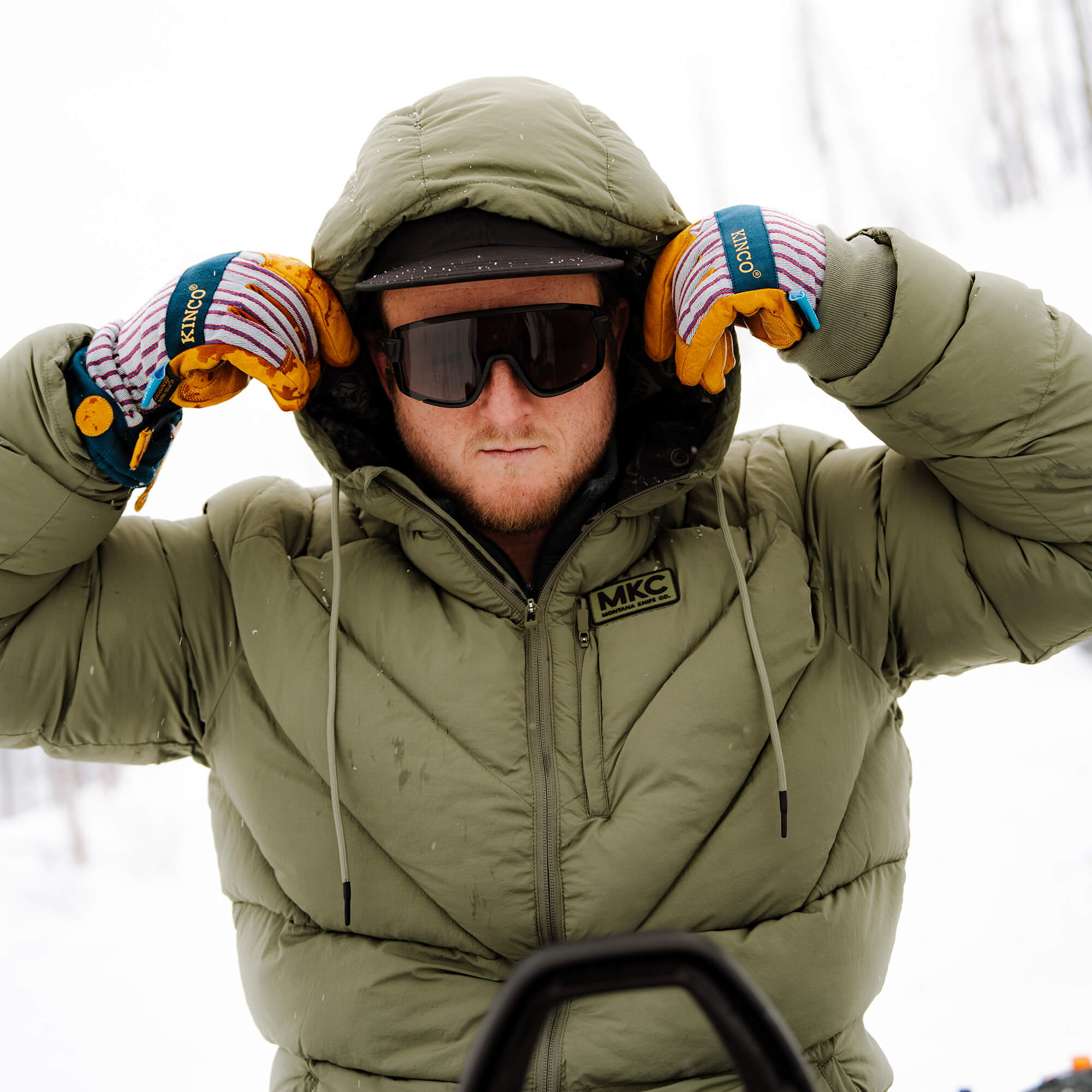 GRINNELL PUFFY ZIP JACKET - OLIVE