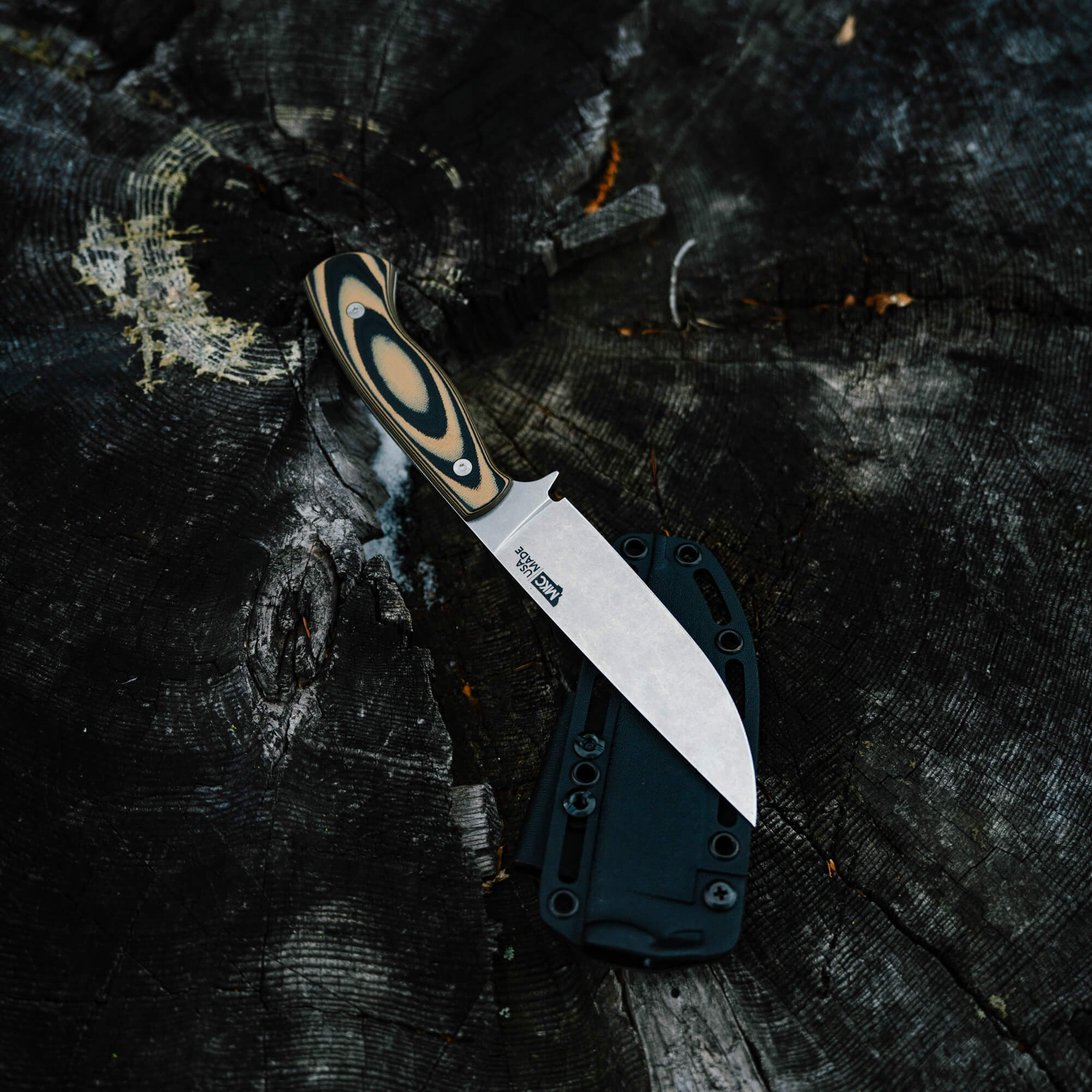 MAGNACUT SUPER CUB - DROP POINT HUNTER - TAN & BLACK