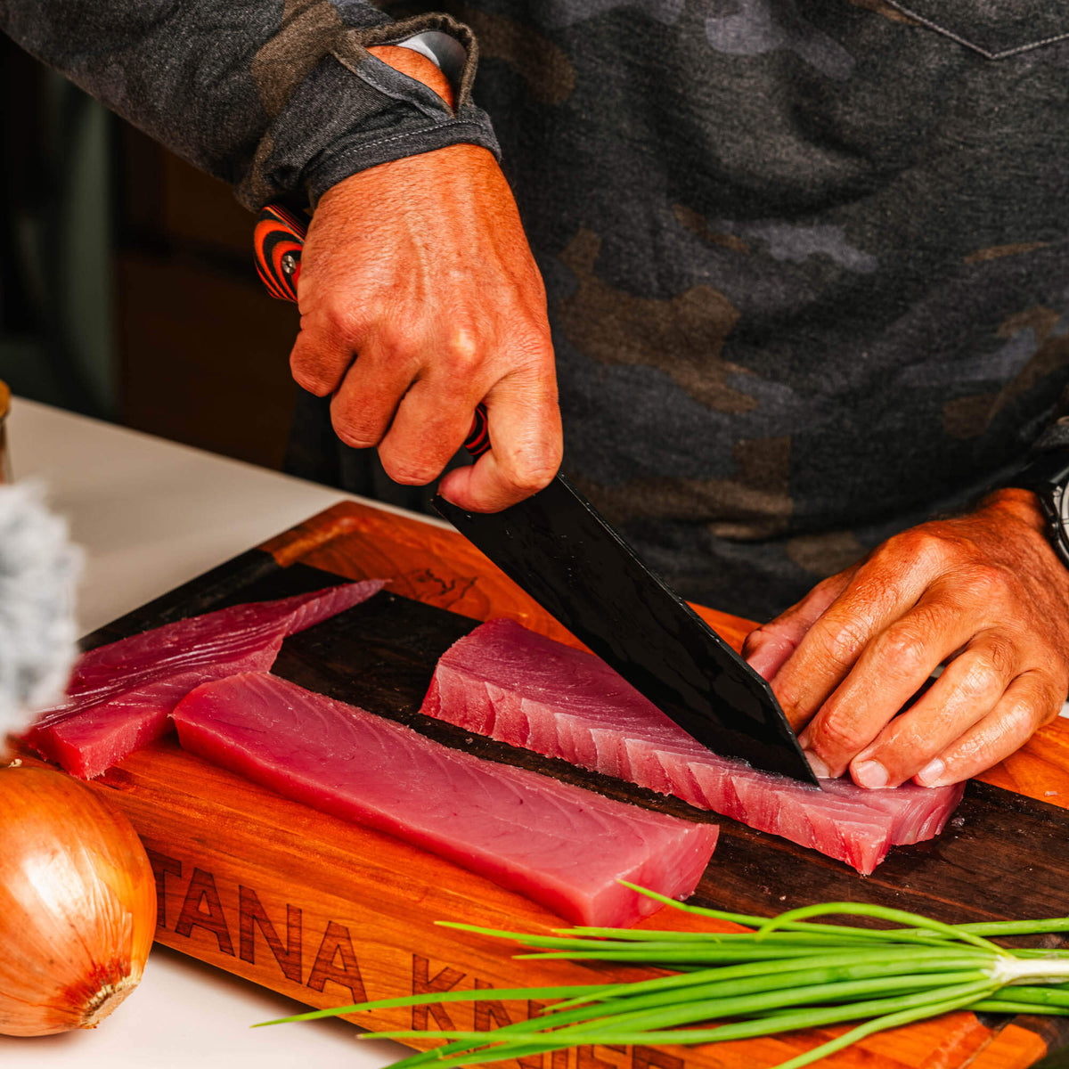 SMITH RIVER SANTOKU - ORANGE & BLACK