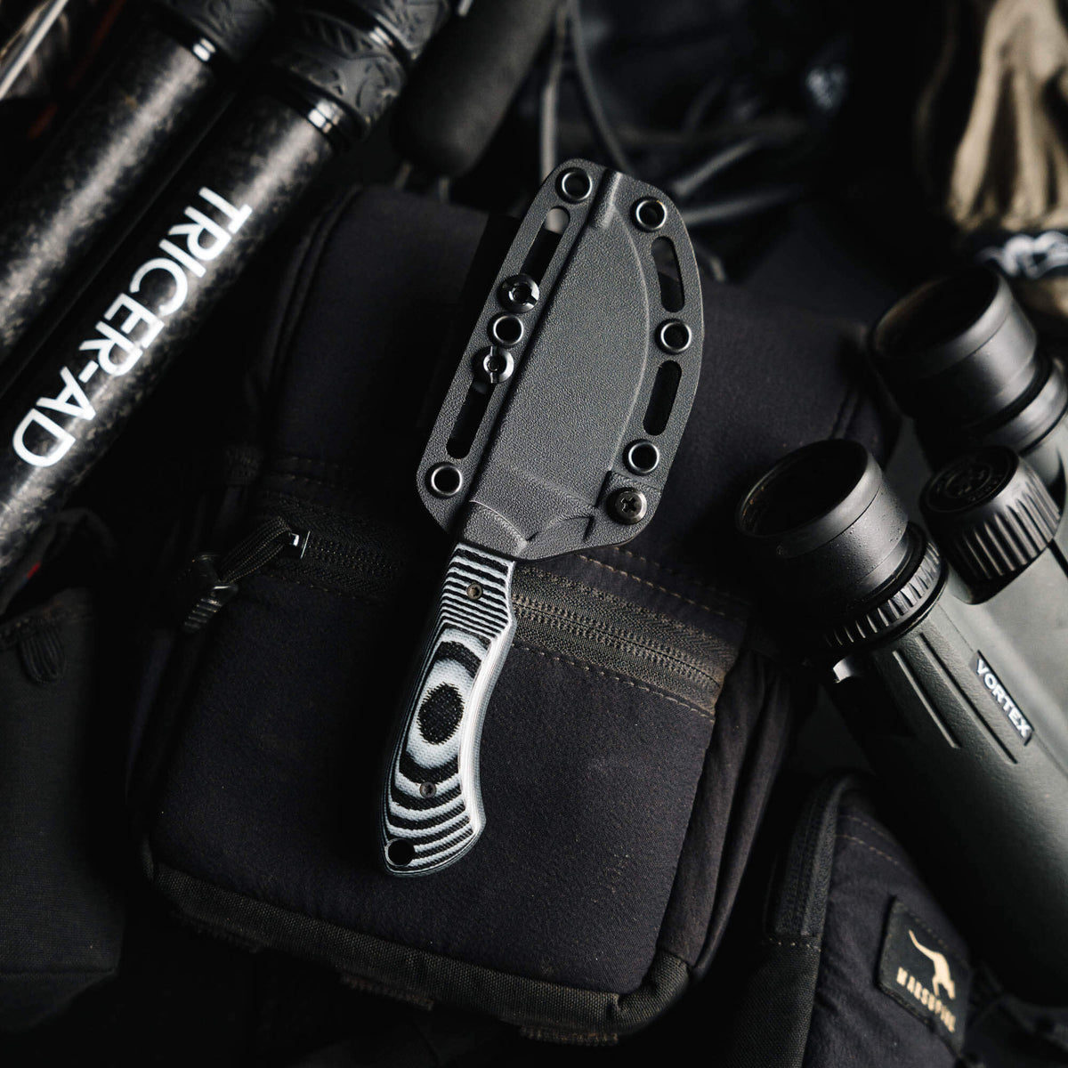 MKC ELK KNIFE - PVD - LIVE WILD EDITION - GREY & BLACK
