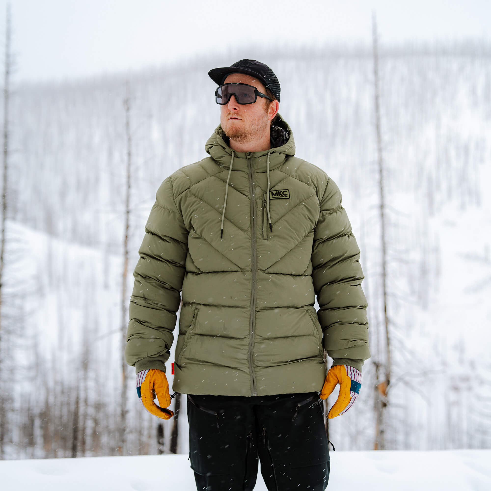 GRINNELL PUFFY ZIP JACKET - OLIVE