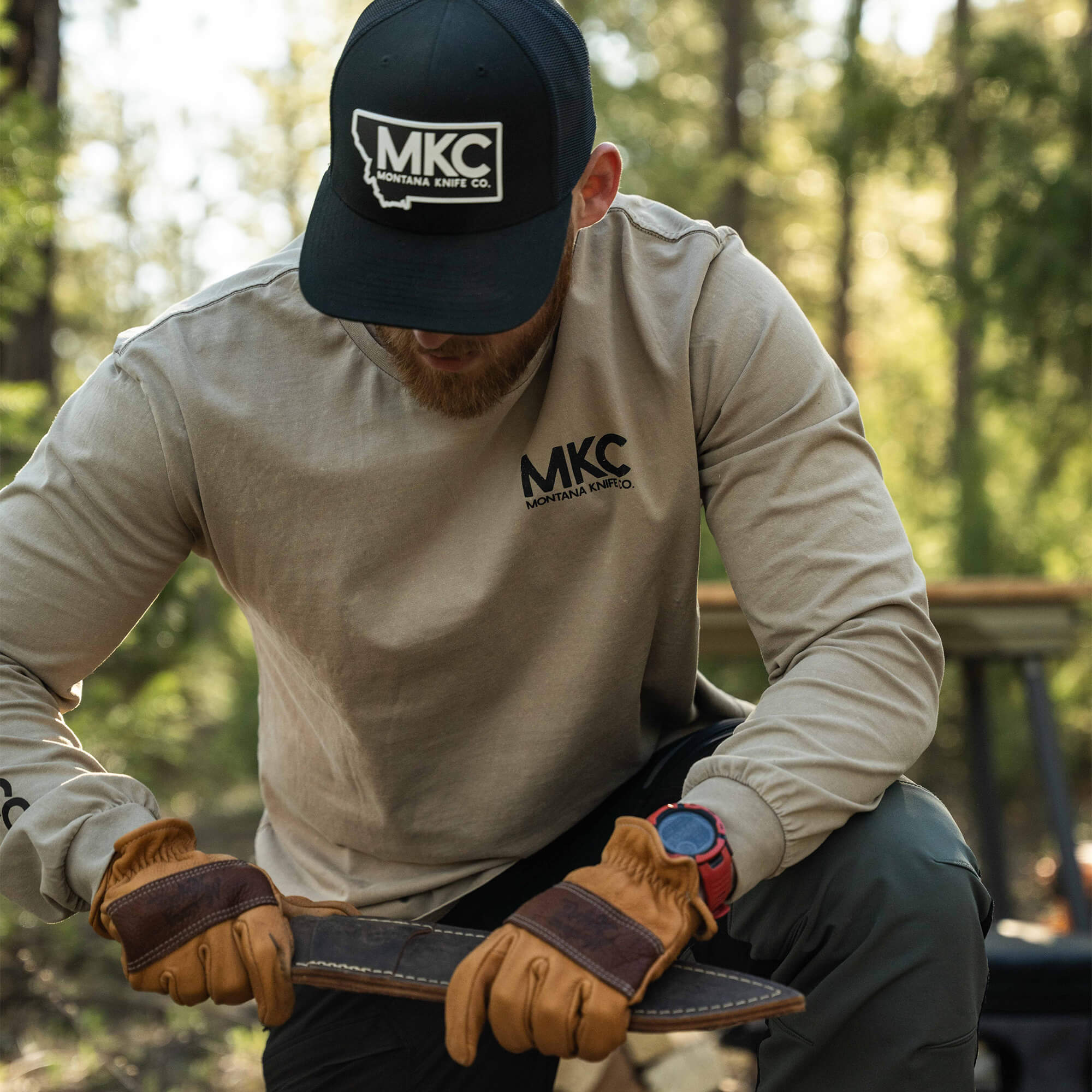 MKC STONEWASH LONG SLEEVE - QUICKSAND