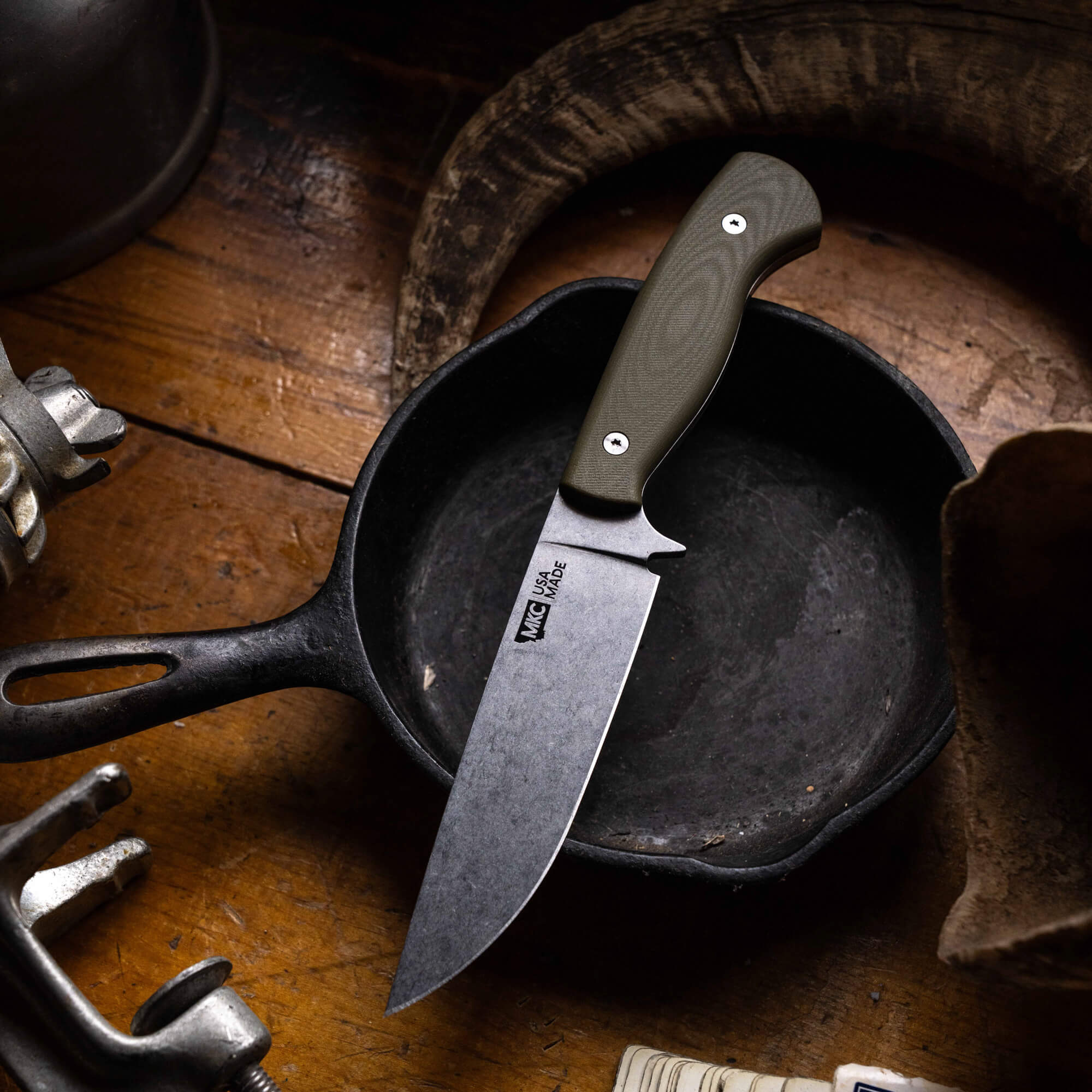 MAGNACUT SUPER CUB - DROP POINT HUNTER - OLIVE