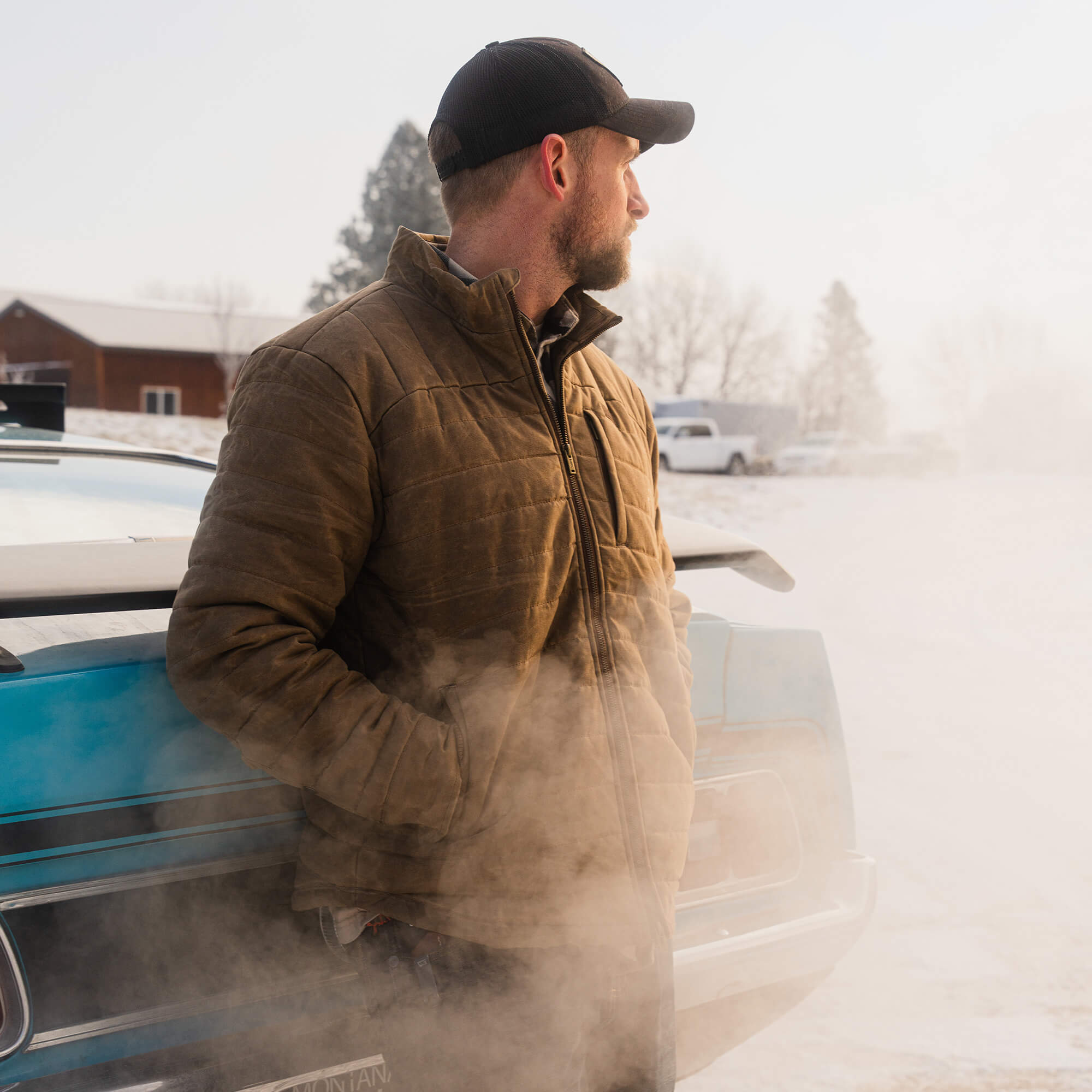 WHITEFISH WAXED CANVAS PUFFY JACKET