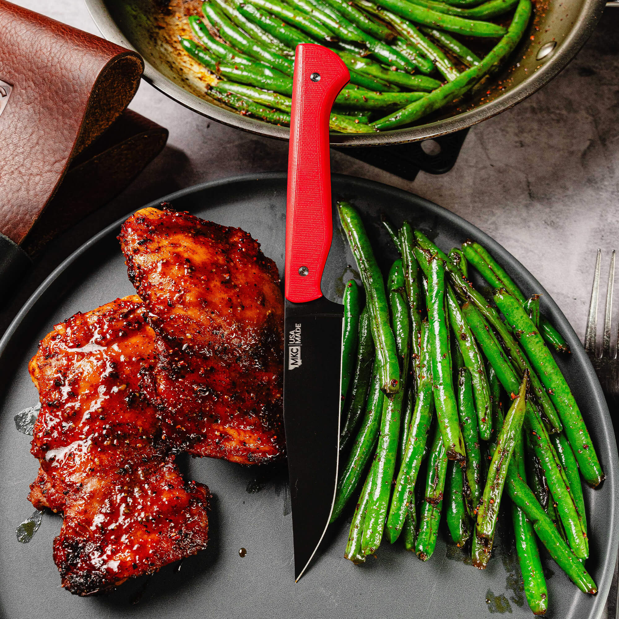 MKC STEAK KNIVES (SET OF 4) - PVD - RED