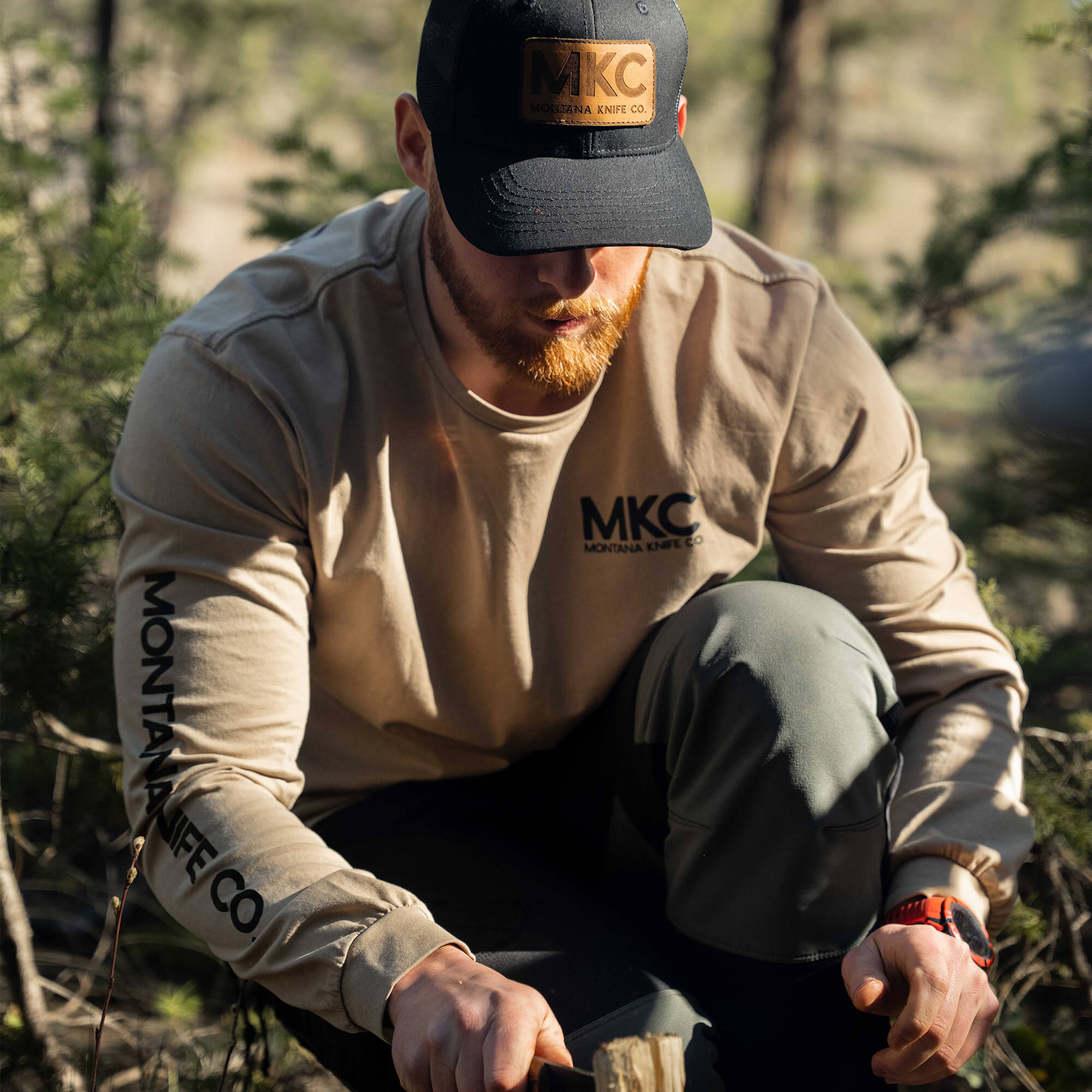 MKC STONEWASH LONG SLEEVE - QUICKSAND