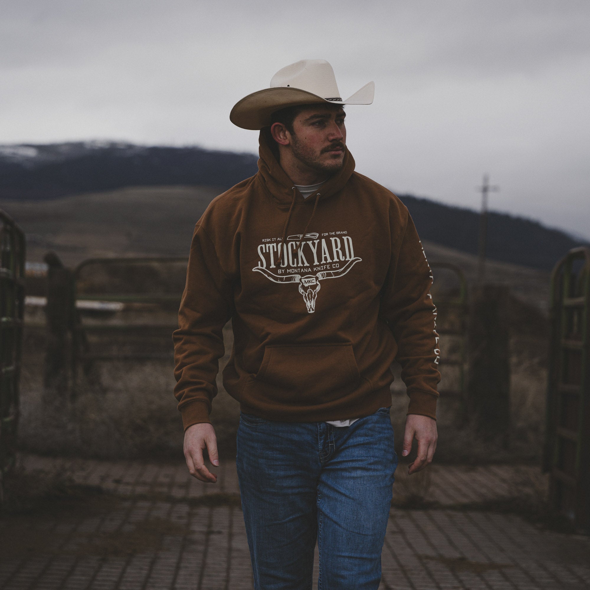 STOCKYARD HOODIE - SADDLE