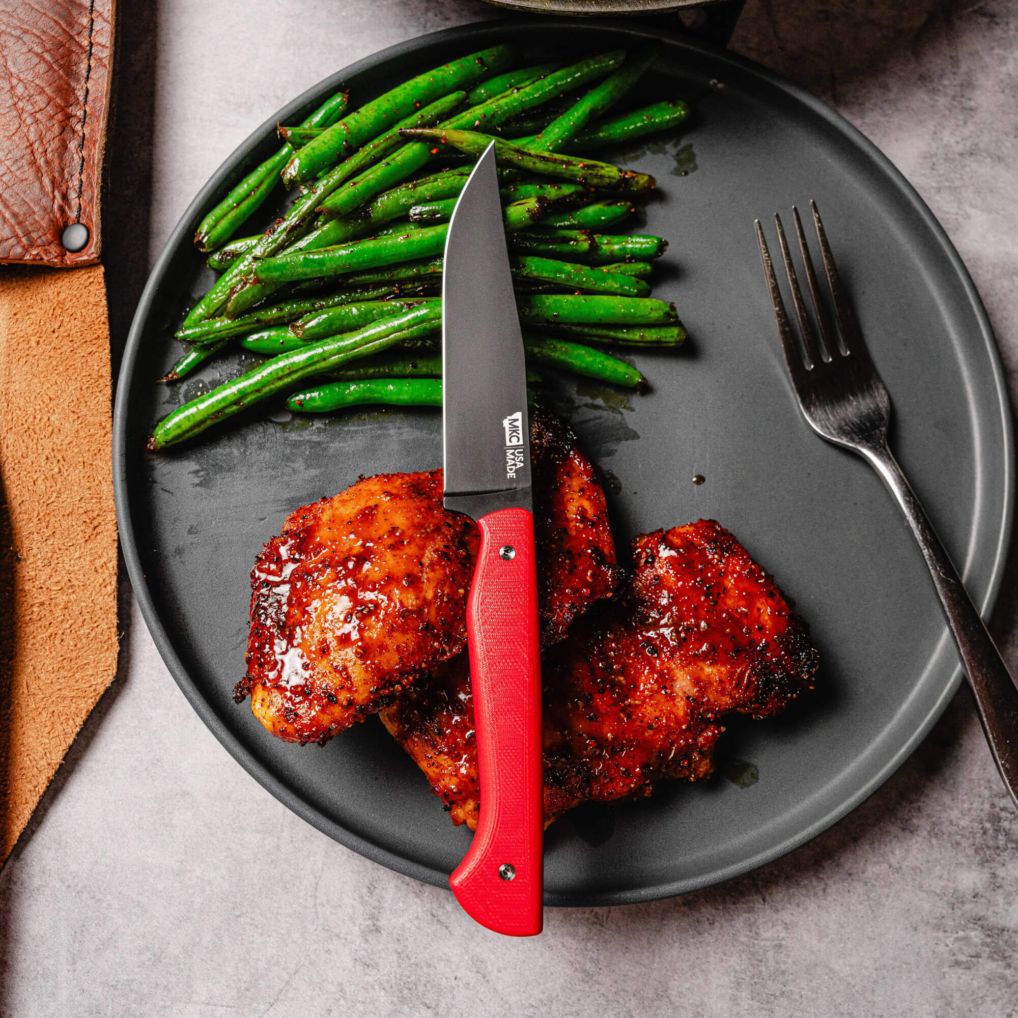 MKC STEAK KNIVES (SET OF 4) - PVD - RED