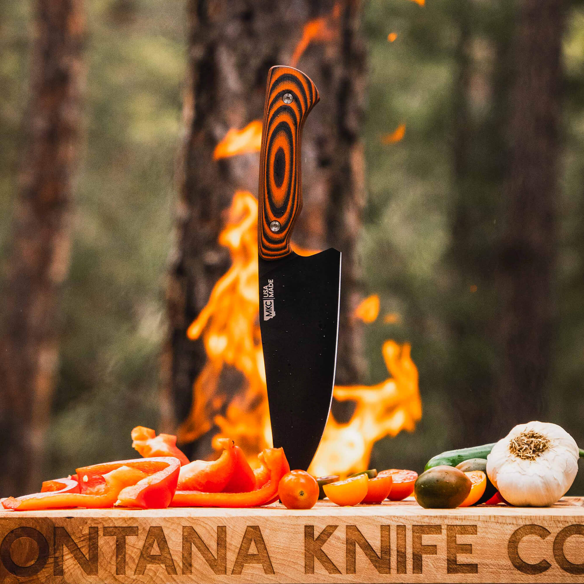 MEAT CHURCH CHEF KNIFE - ORANGE & BLACK