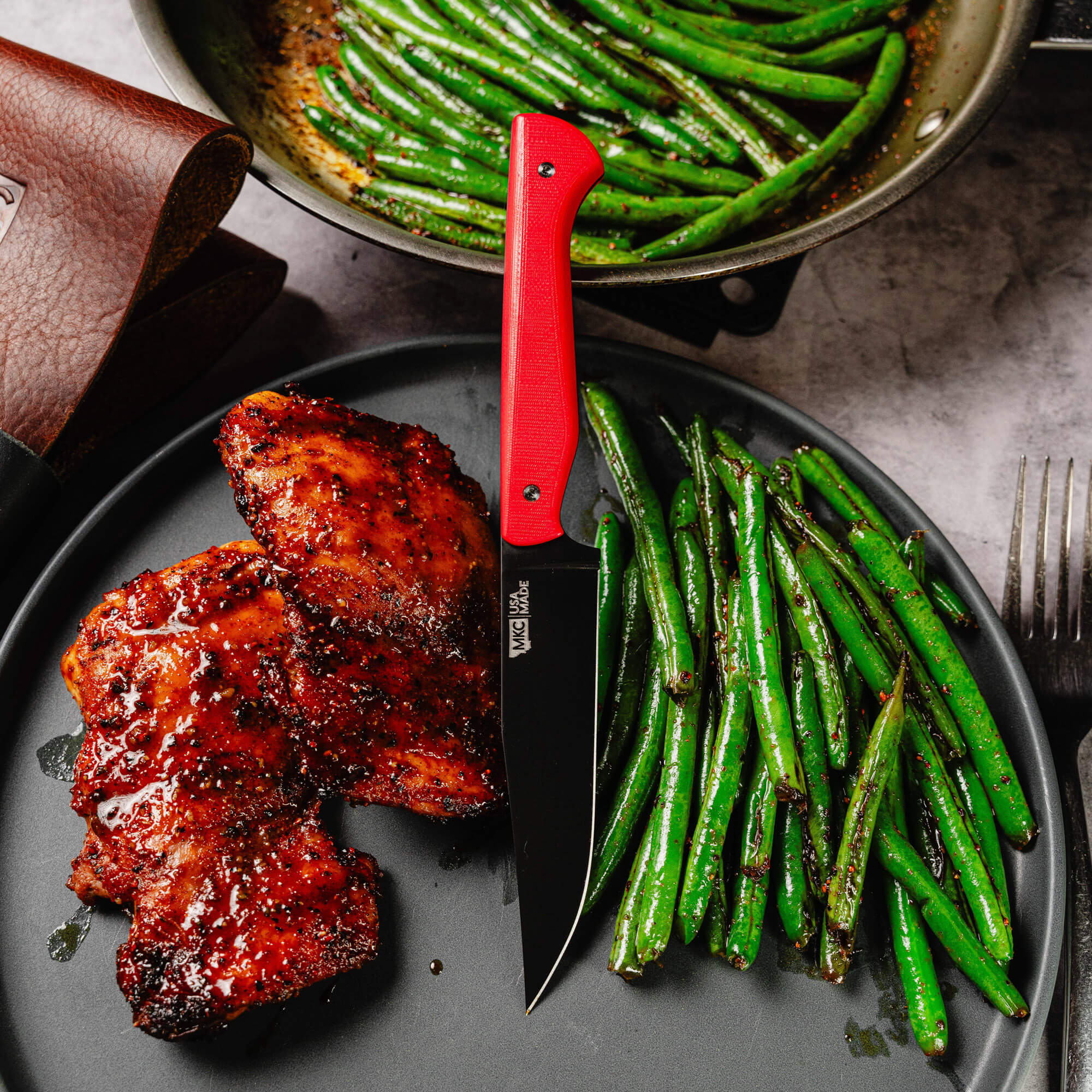 MKC STEAK KNIVES (SET OF 4) - PVD - RED