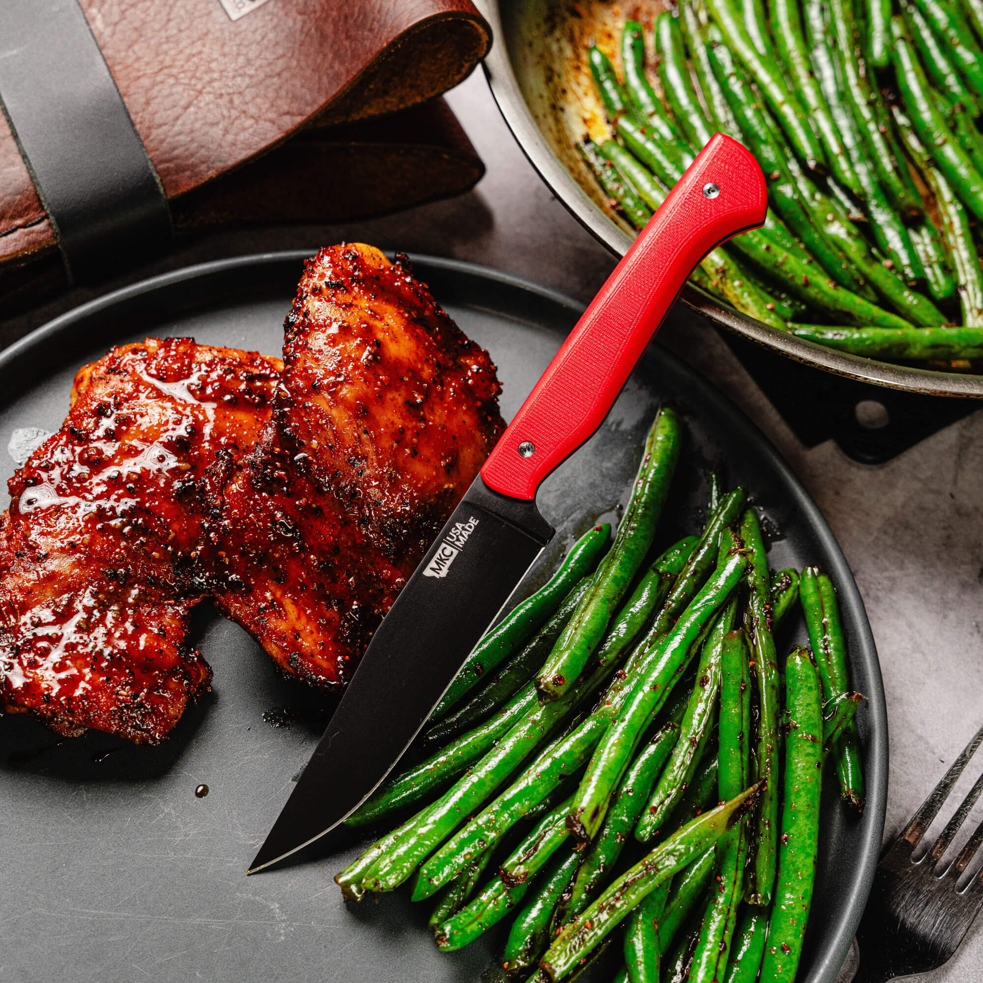 MKC STEAK KNIVES (SET OF 4) - PVD - RED